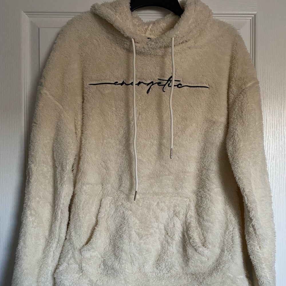 SHEIN Cream Fleece Hoodie
